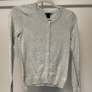 Gray cardigan